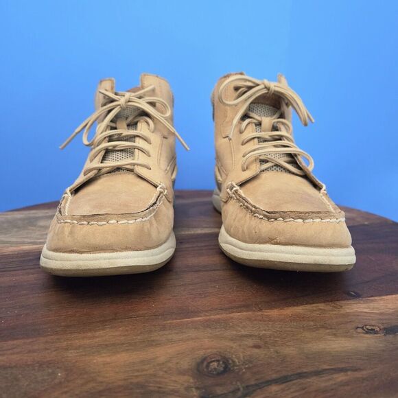 Sperry Top-Sider Langley Boots Ankle Women's 8.0 Linen/Tan #93461 - Picture 6 of 11